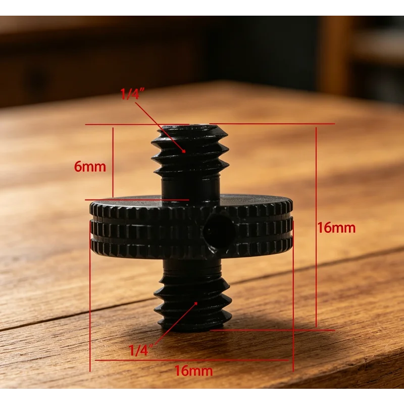 

1/4 3/8 M6 M8 M10 Male-Male Conversion Screw, Tripod & Monopod Adapter
