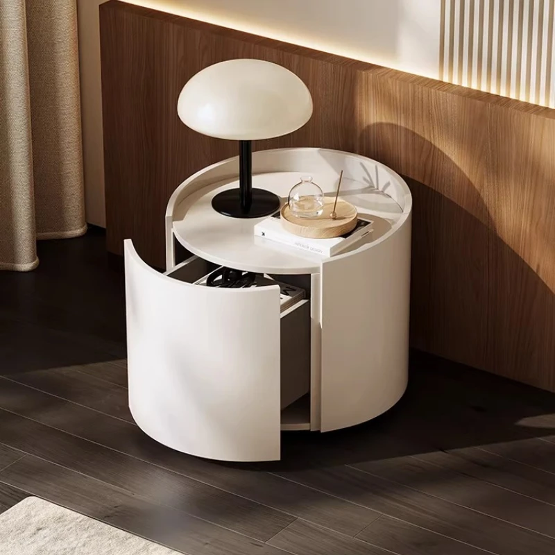 

Высококачественные консольные столы кремового цвета, итальянские простые современные лакированные тумбочки для хранения, дизайнерская мебель для дома, шкаф JT40C