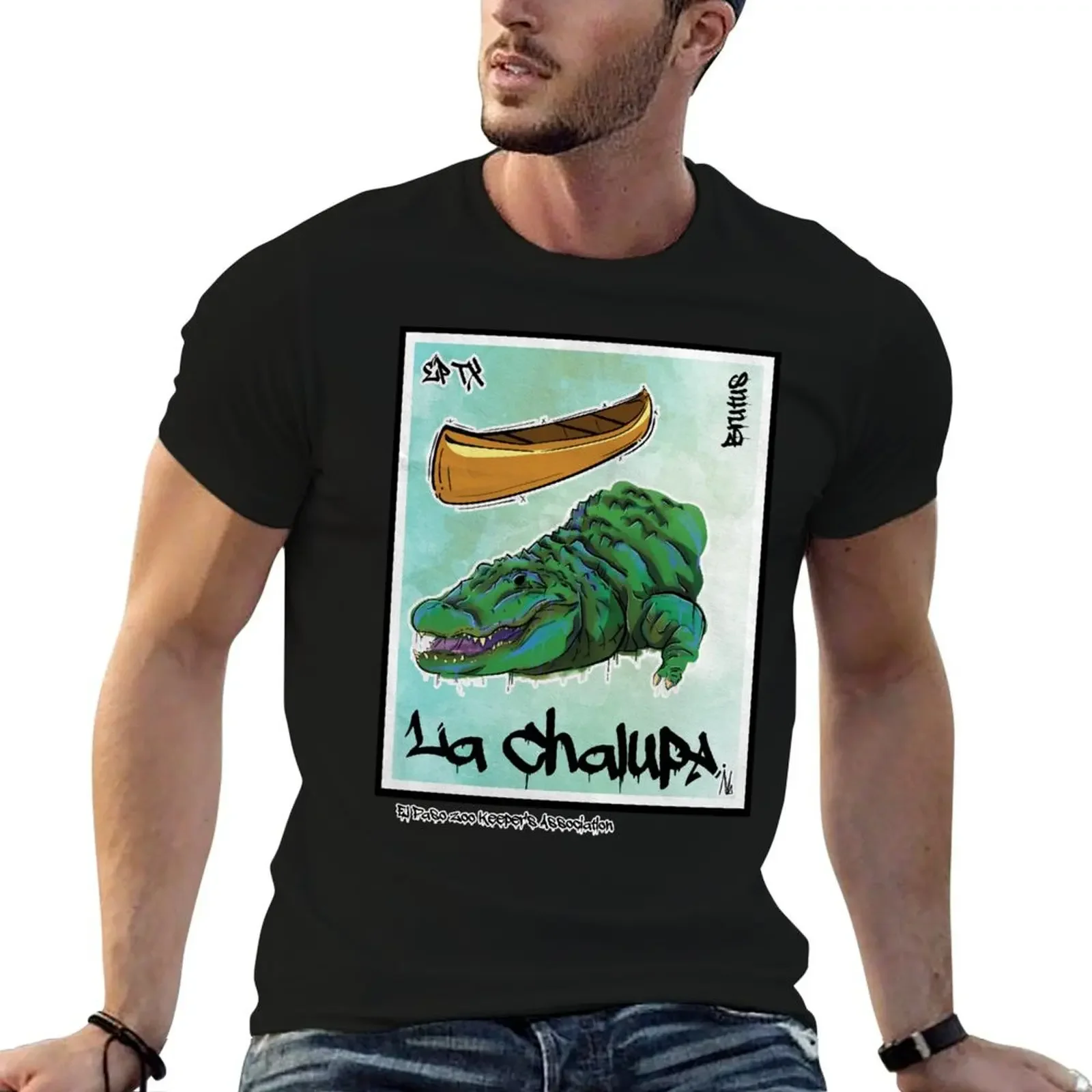 

La chalupa - The Canoe T-Shirt cute clothes vintage graphic tee summer tops blue lock mens graphic t-shirts hip hop