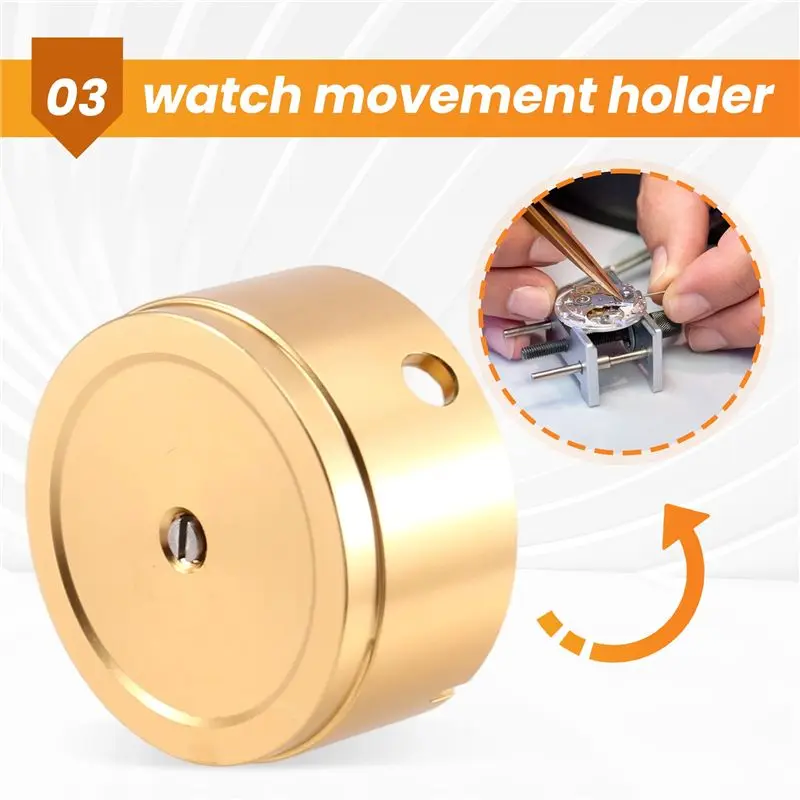 ABVT-NH35/NH36 Metal Watch Movement Holder Fitting Tool For Bench Type Watch Hands Setter With Runners