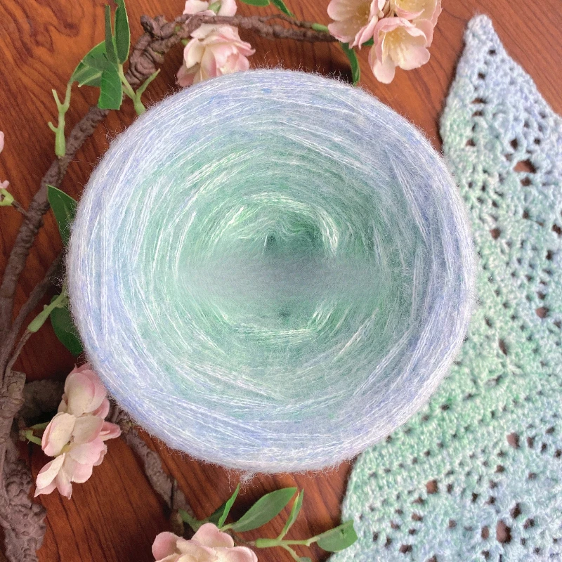 3 السواحل من الصوف الموهير الغزل اليدوية DIY الحياكة النسيج قبعة وشاح شال بطانية سترة التدرج مقطع طويل صبغ الغزل الكرة