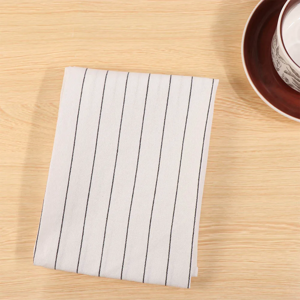 Home Decor 40x60cm Kitchen Towel Printed Cotton Dish Cleaning Cloth Stripe Plaid Durable Table Napkin Kitchen