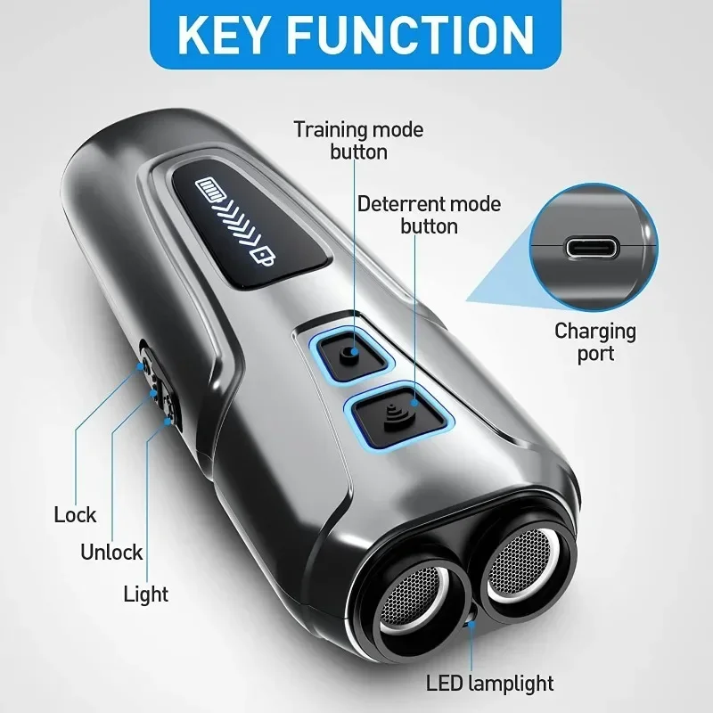 Anti-bark Ultrasonic Dog Repeller Electric Shocker Training Behavior Dog Aids Repeller Anti-noise Portable Pet Trainer Supplies