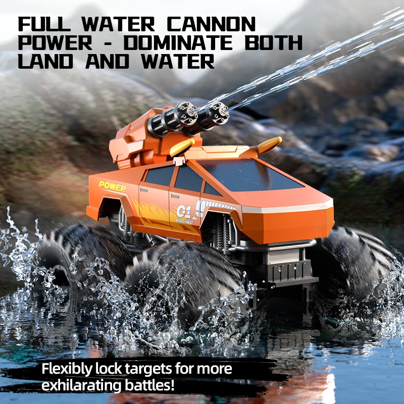 

JJRC Q213 RC Truck Water Gun Amphibious Car Remote Control Climbing Off-Road Stunt Vehicle Waterproof Toy Kid Christmas Gifts