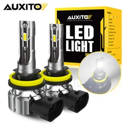 AUXITO 2Pcs H11 H8 LED Bulbs in PTF Fog Lights Headlight H9 9005 HB3 9006 HB4 Car Bulb Diode Lamp For Toyota RAV4 BMW Ford Honda