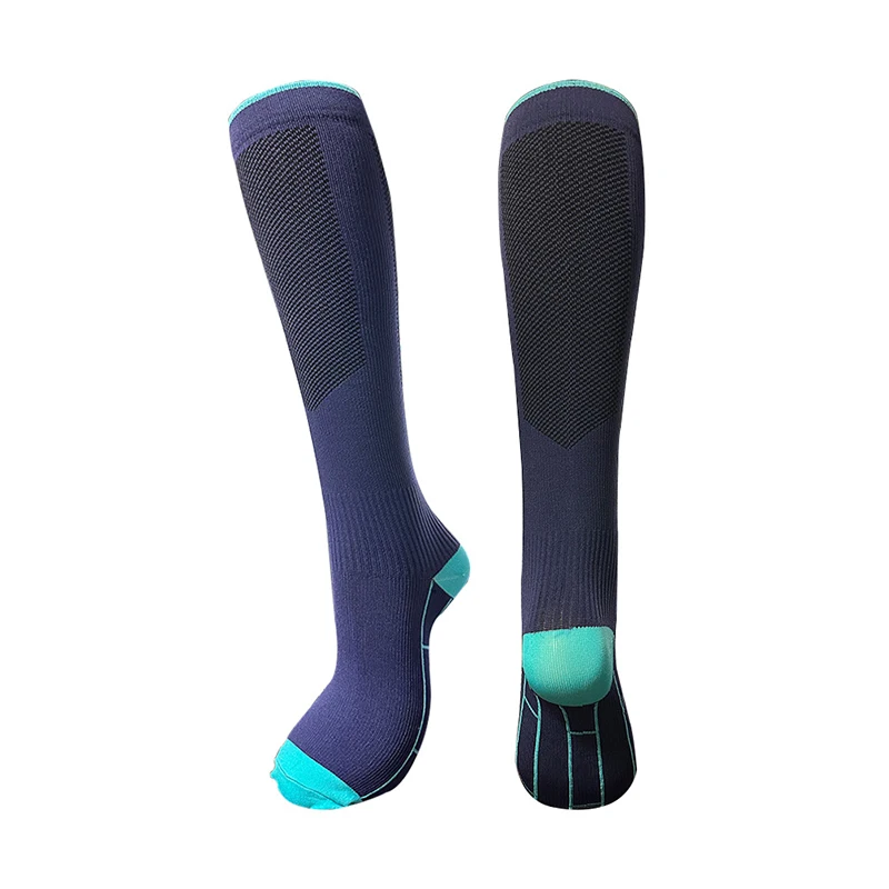 1/4 Paar Kompressionssocken für Herren und Damen, 20–30 mmHg – Durchblutungssocken, geeignet für Pflege und Reisen – weiche, atmungsaktive Sportsocken