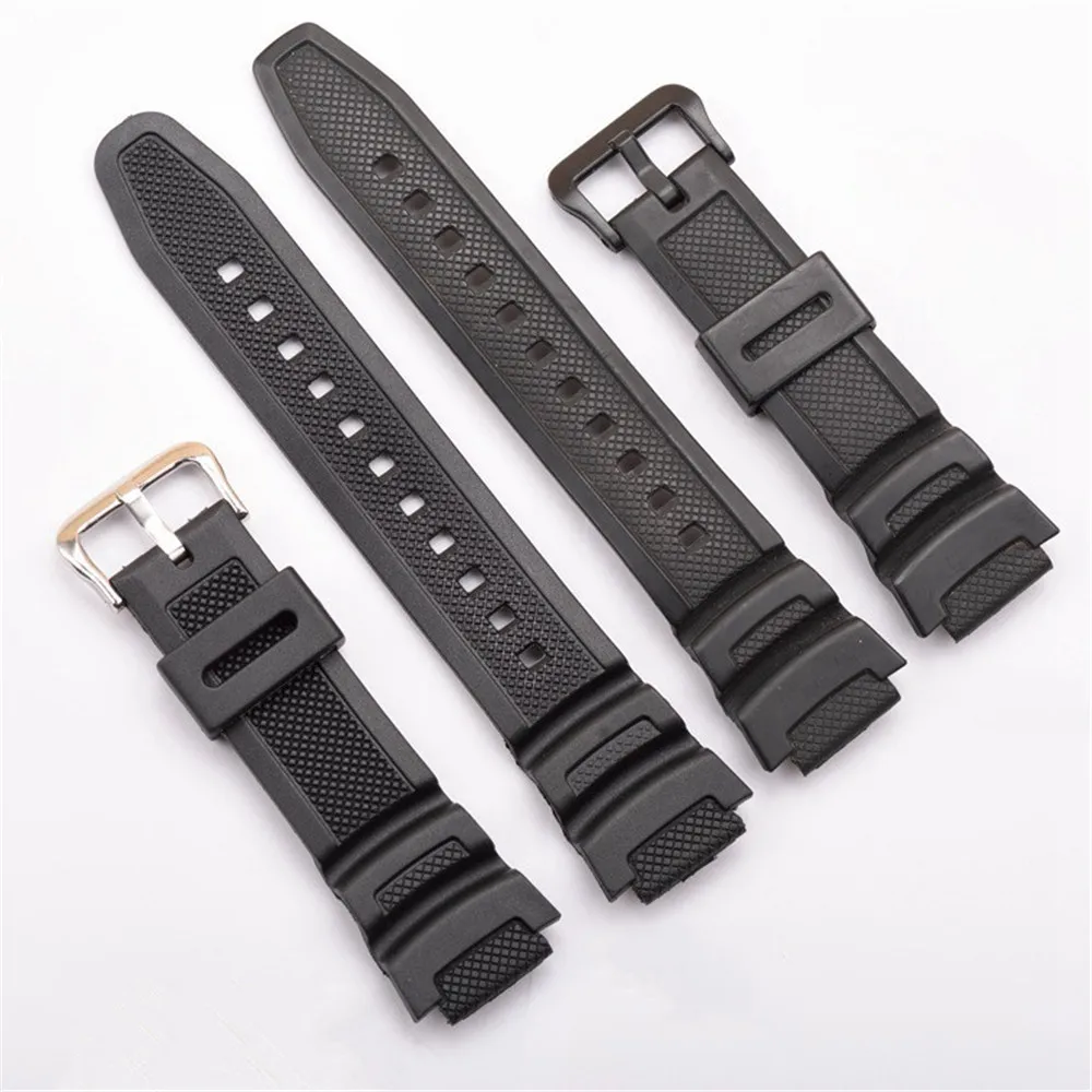 Strap for Casio G-Shock AQ-S810W/S800W AE-1000W 1200 SGW-400H/300H/500H W-735H W-216H Rubber Silicone Watch Band Bracelet 18mm