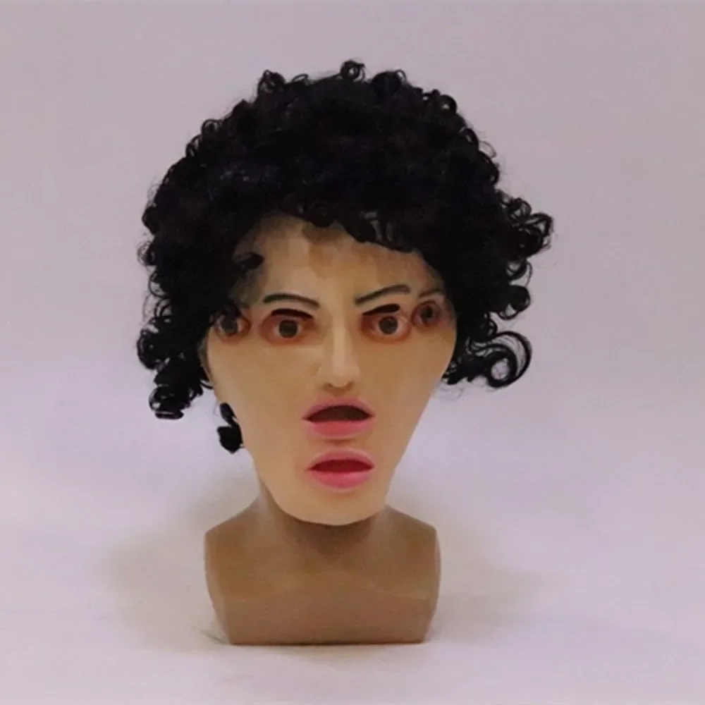 Horror Double Eyes Face Mask Hood Horror Haunted House Haunted Festival Dress Up Halloween Scary Double Shadow Man Masks