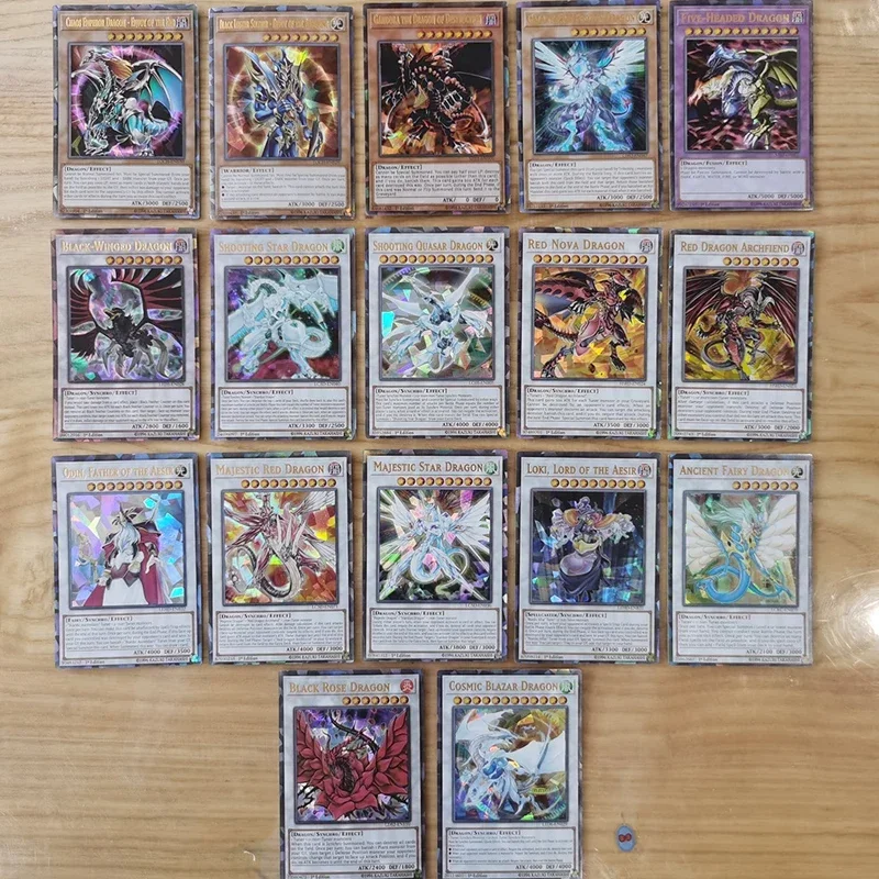 72Pcs Yu Gi Oh Japanese Anime 72 Different English Card Wing Dragon Dragon Giant Soldier Sky Dragon Flash Card Kids Toys Gifts