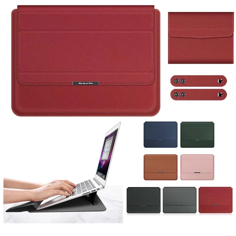 

for BMAX MaxBook X17 Power X15 Pro 15.6inch Laptop Sleeve Foldable Stand Hand Rest Pad Storage Pouch for Mouse Charger Cable