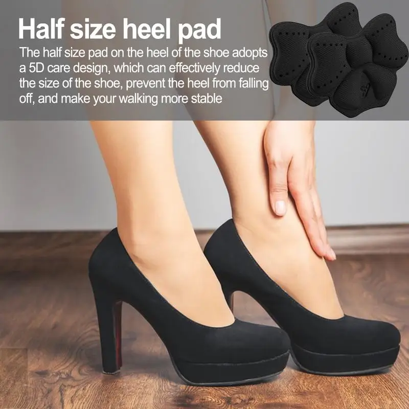 Heel Grips For Womens Shoes Nonslip Heel Inserts Heel Tape 2Pcs Heel Grips Heel Cushion For Comfort Bow Shape Heel Liners For