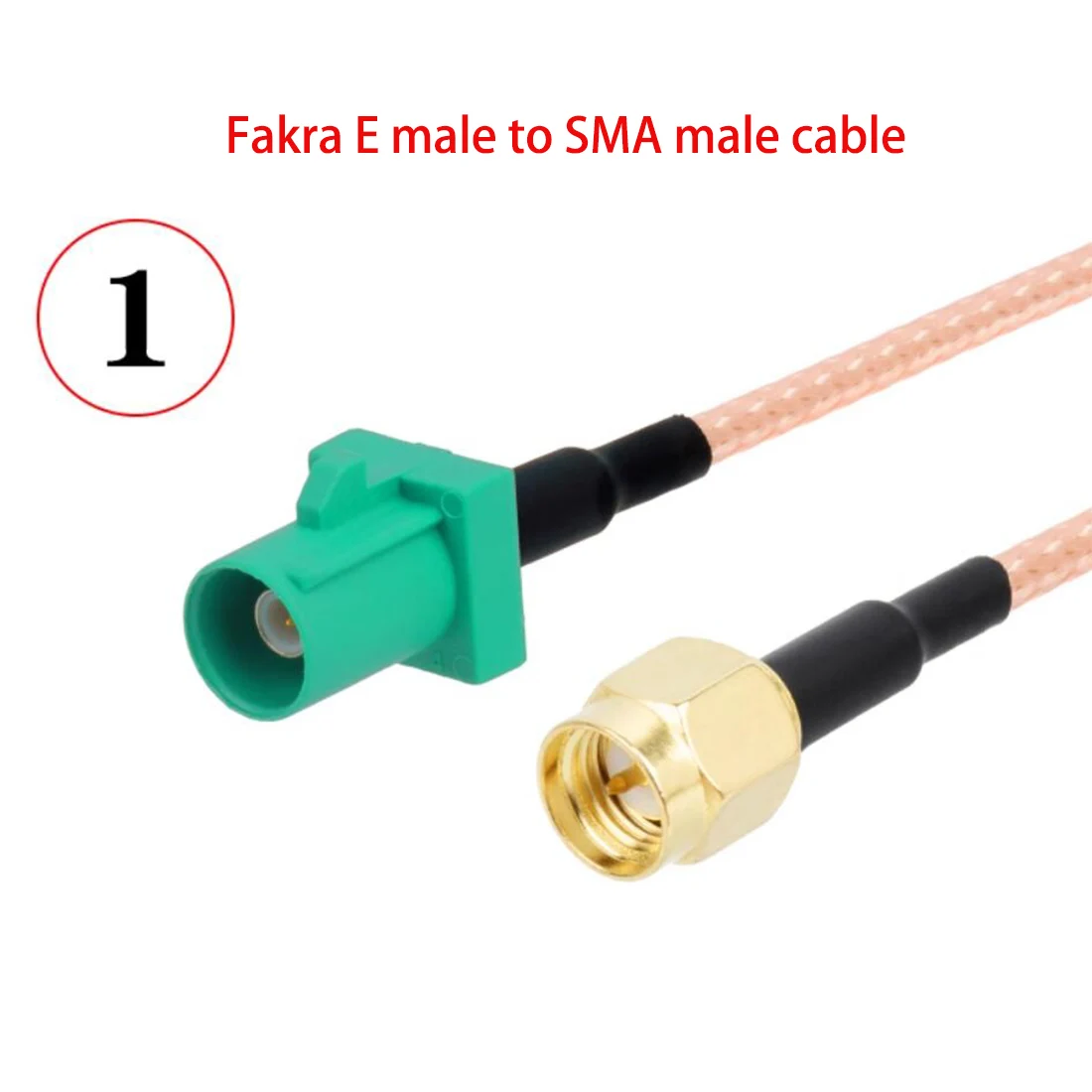 1PC Fakra E Male Female Green Color To SMA Plug Jack Pigtail Cable Adapter RG316 15cm /30cm/50cm/100cm Wholesale NEW