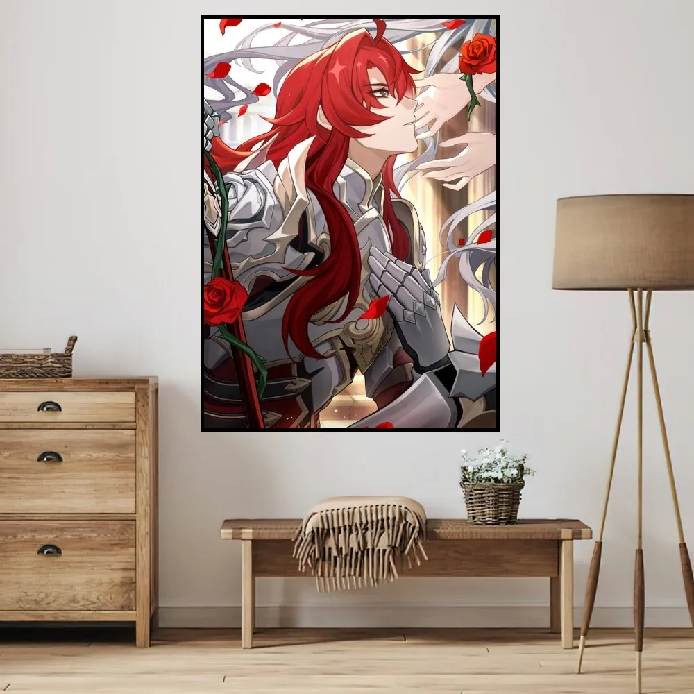 Game Honkai Star Rail Argenti P Poster Home Prints Wall Decoration Living Room Painting Bedroom Office