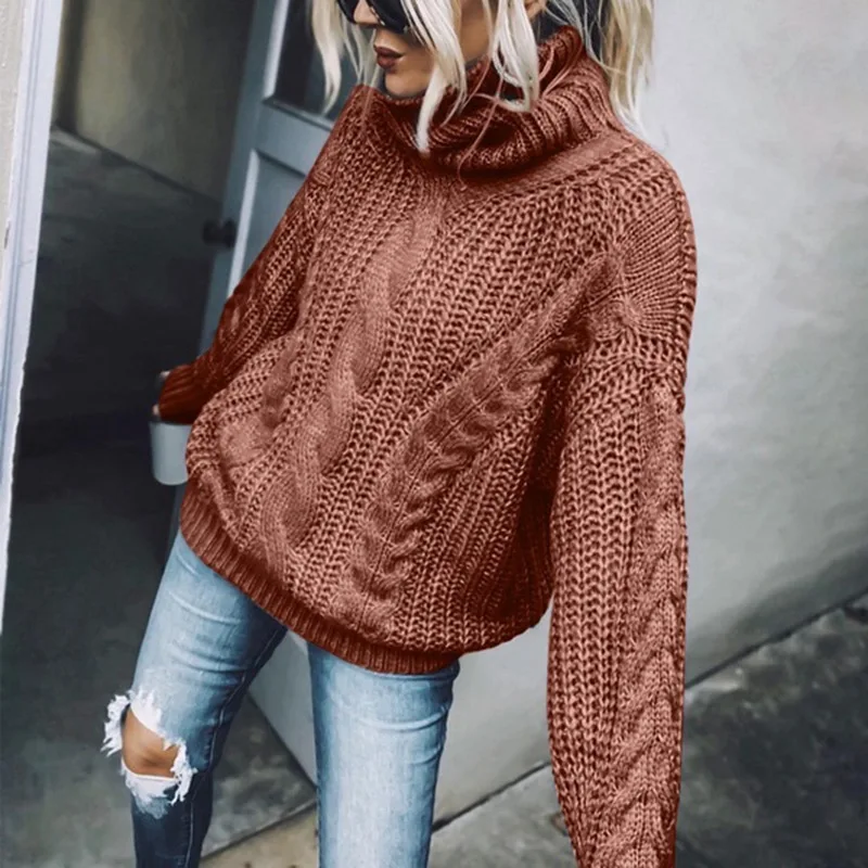 Autumn winter mohair sweater 2025 Women long sleeve turtleneck knitted sweater Gray blue coffee solid pollover