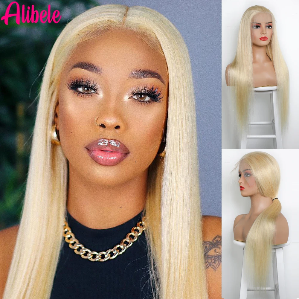 

Blonde Straight Human Hair Wigs Cosplay 13x6 Transparent Lace Pre Plucked Lace Frontal Wig For Women Source Factory Shipment