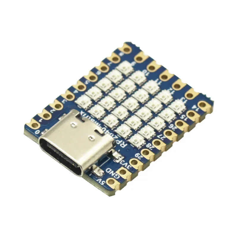 Мини-макетная плата RP2040 Pico 5 × 5 RGB модуль светодиодной матрицы RP2040-Matrix