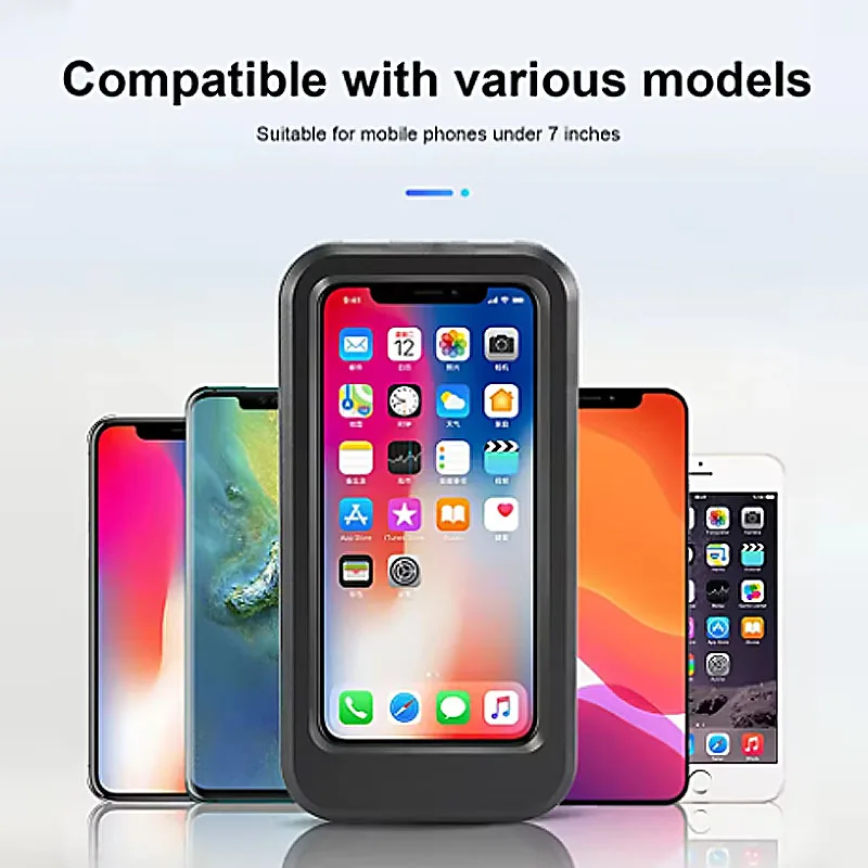 Waterdichte motorfiets fiets mobiele telefoon houder ondersteuning universele fiets GPS 360 °   Draaibare verstelbare motorfiets mobiele telefoonhouder