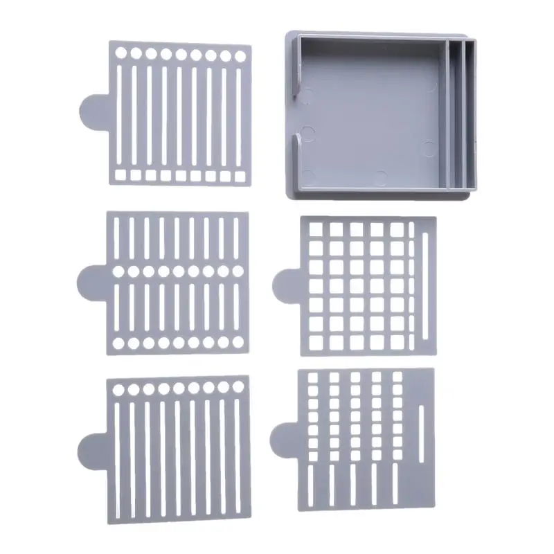 

Sticky Note Stencil Reusable Notes Dispenser With Stencil Compact Desktop Organizer For 3X3 Inch Memo Pad