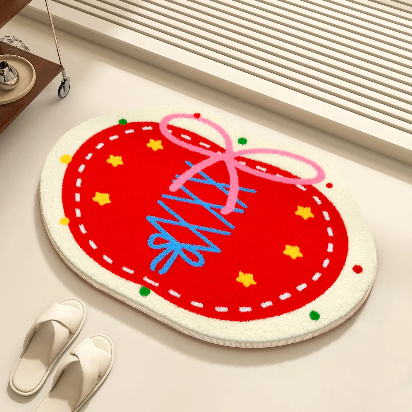 Imitation cashmere bathroom floor mat   door  mat