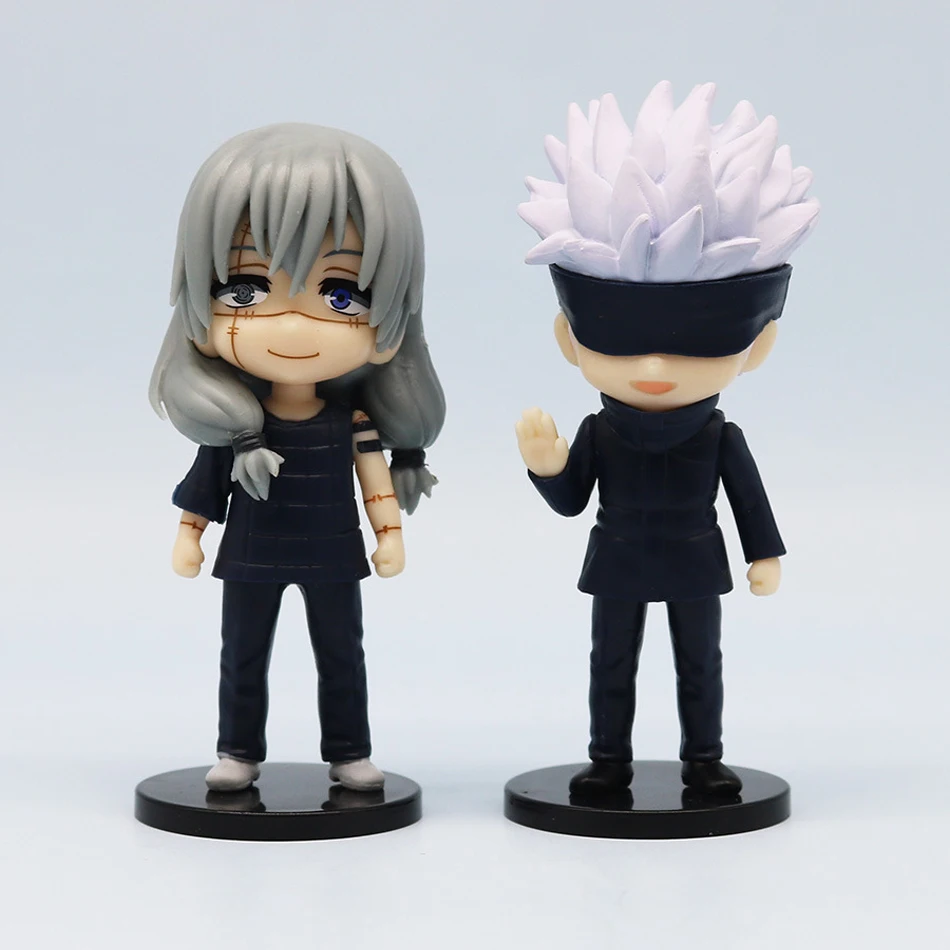 7 sztuk/paczka Q Posket Jujutsu Kaisen 9cm figurka Satoru Gojo Itadori Yuji Geto Suguru Nobara ozdoby z kolekcji Megumi