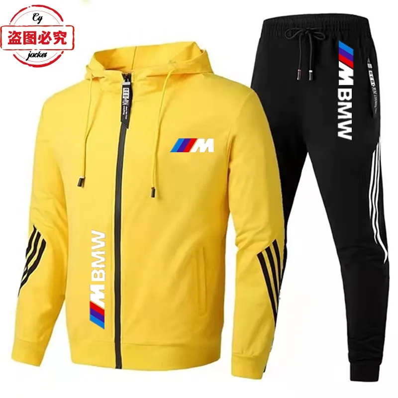 Asian Sizes BMW Logo Printed Motorcycle Riding Wear Sportswear Men's Suit BWM M-Power Car Logo Racing Wear Work Wear Jacket