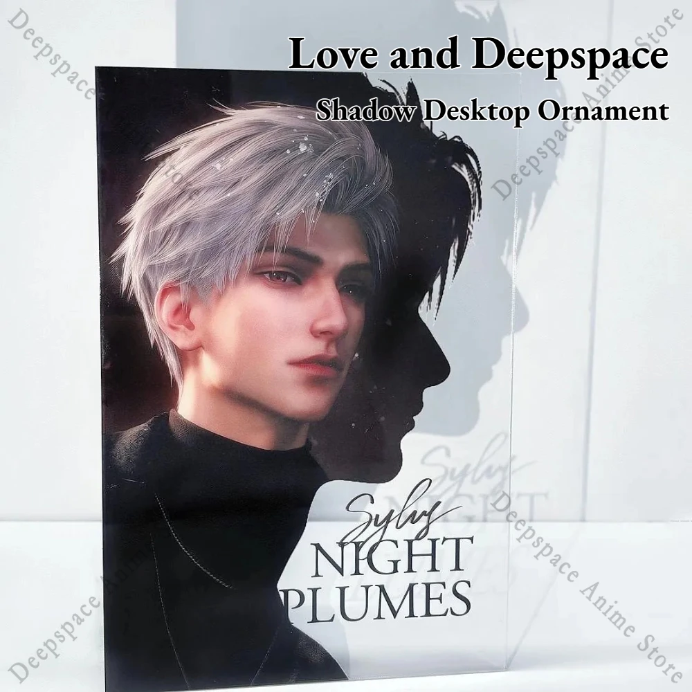 

Любовь и глубокий космический Силус Калб Рафайэл Зайне Ксавь Креативное аниме Акриловая карта Теневая карта Настольные украшения Украшение 6x8,5 см