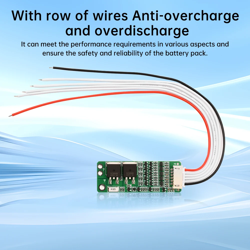 5S 16V 18.5V 10A Li-ion Lithium Battery BMS 18650 Charger Protection Board Overcharge Overdischarge Short Circuit Protection