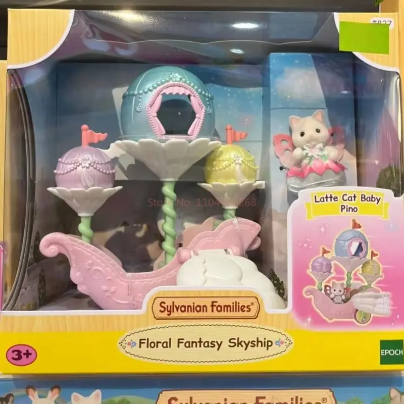 Original New Sylvanian Families Genting Elf City Day Dream Paradise Set Flower Fantasy Spaceships Decora Children Birthday Gifts