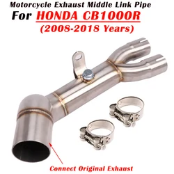 Slip On For HONDA CB1000R CB 1000R 2008 - 2015 2016 2017 2018 Motorcycle Exhaust Escape System Modified Muffler Middle Link Pipe