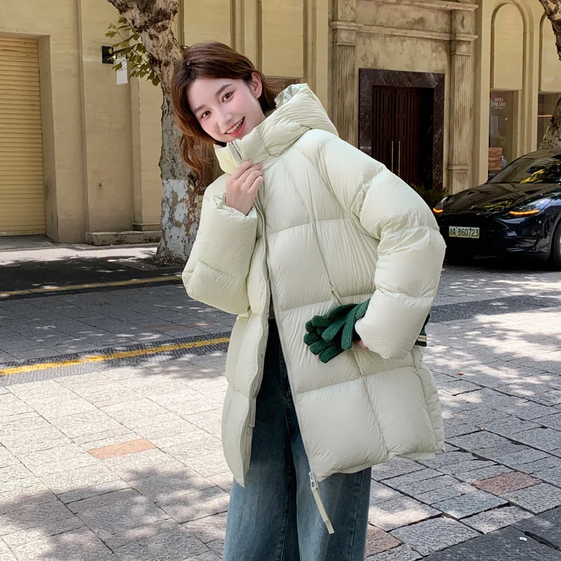 

Autmn Winter Bubble Puffer Jacket Women Outerwear Fashion Hooded Long Sleeve Loose Parkas Thick Down Cotton Padded Coat Female