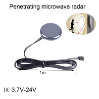 Penetrating microwave radar PIR induction sensor DC 5V 12V 24V Strong penetration signal can penetrate walls   customized