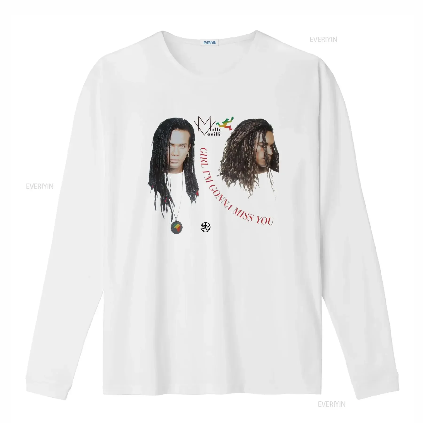 Milli Vanilli Girl I'm Gonna Miss You T shirt 100 Cotton MK301 vintage Washed Casual Comfortable graphic Stretched Breathable