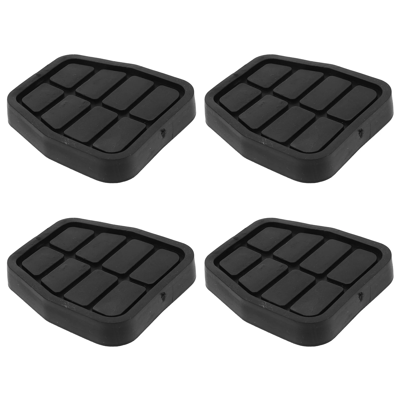 

4Pcs Car Pedal Covers Anti Slip Durable Plastic Easy Installation Brake and Clutch Pedal Pads Interior Accessories