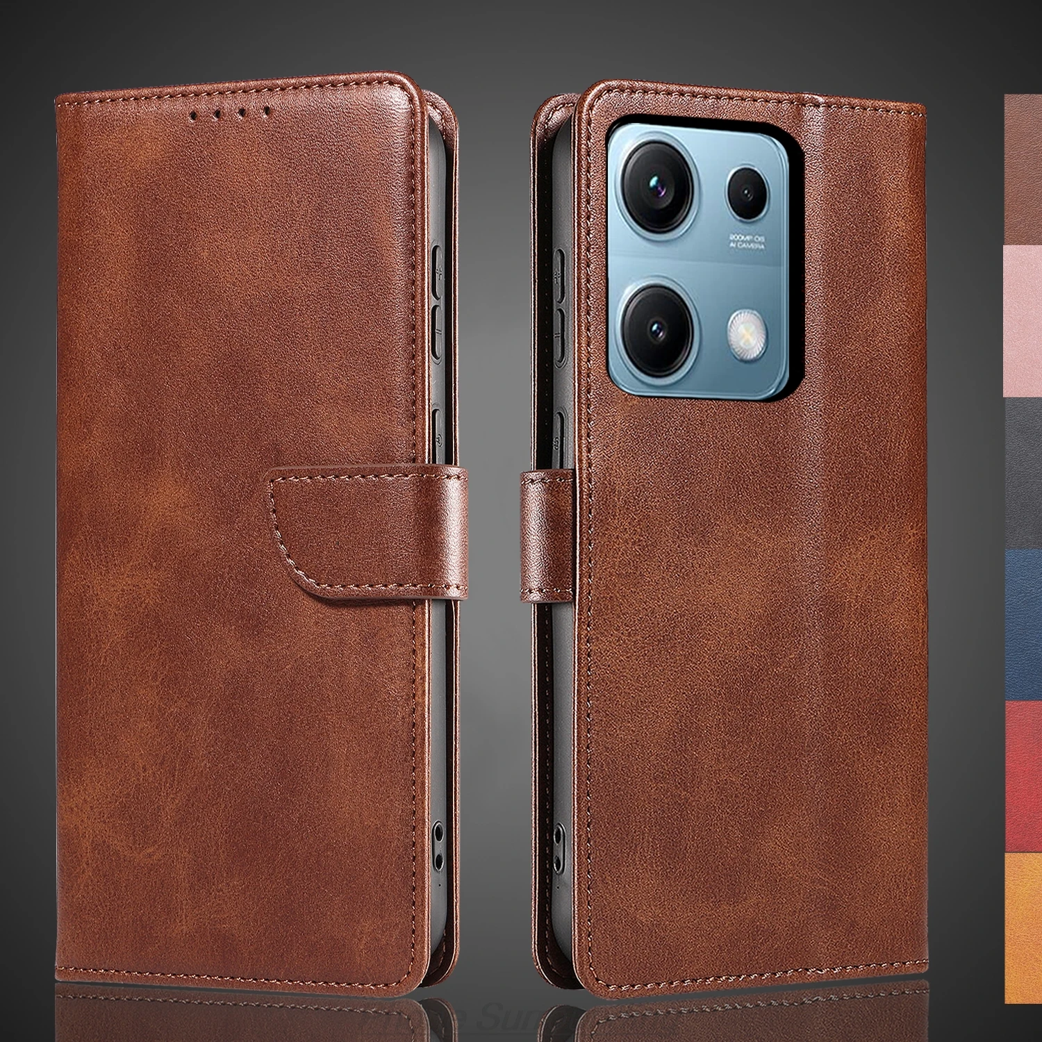 

Кожаный чехол-бумажник с откидной крышкой для Xiaomi Redmi Note 14s 4G Note14s, сумки из искусственной кожи, защитная кобура Capa Fundas Coque