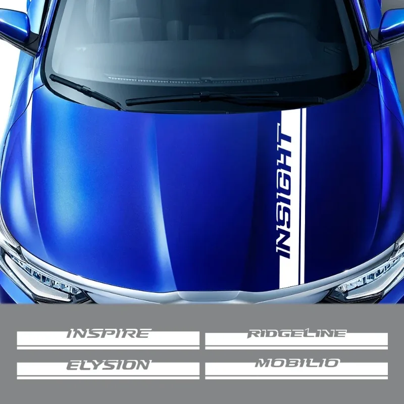 Car Hood Stickers for Honda HR-V INSIGHT PILOT ELYSION FREED INSPIRE NSX RIDGELINE Bonnet Cover Decorative Decal Accessories