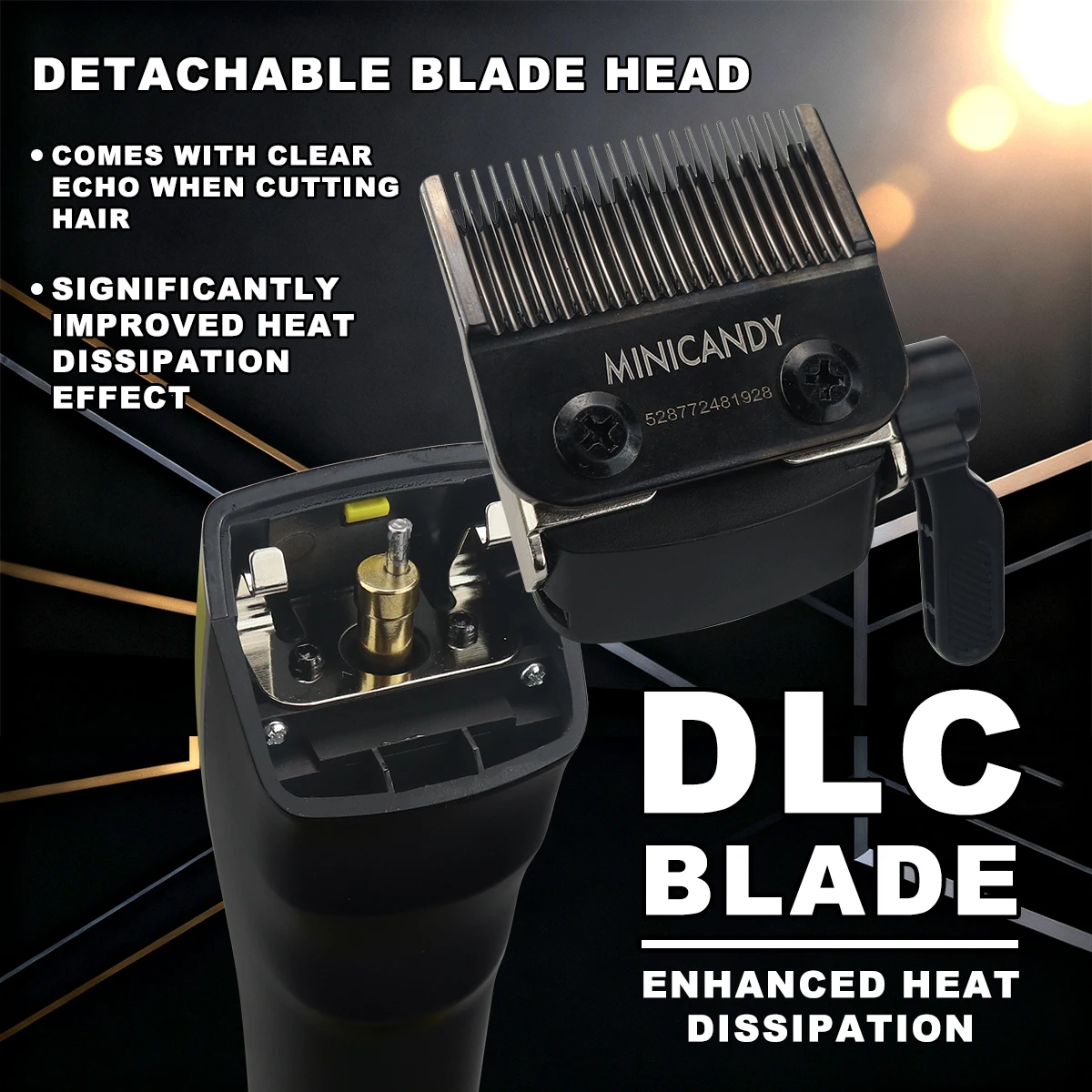 JUCAI MINICANDY F1 الخارجية الدوار فرش السيارات الرجال مقص الشعر DLC 8000 دورة في الدقيقة قاعدة شاحن المهنية آلة قطع الشعر