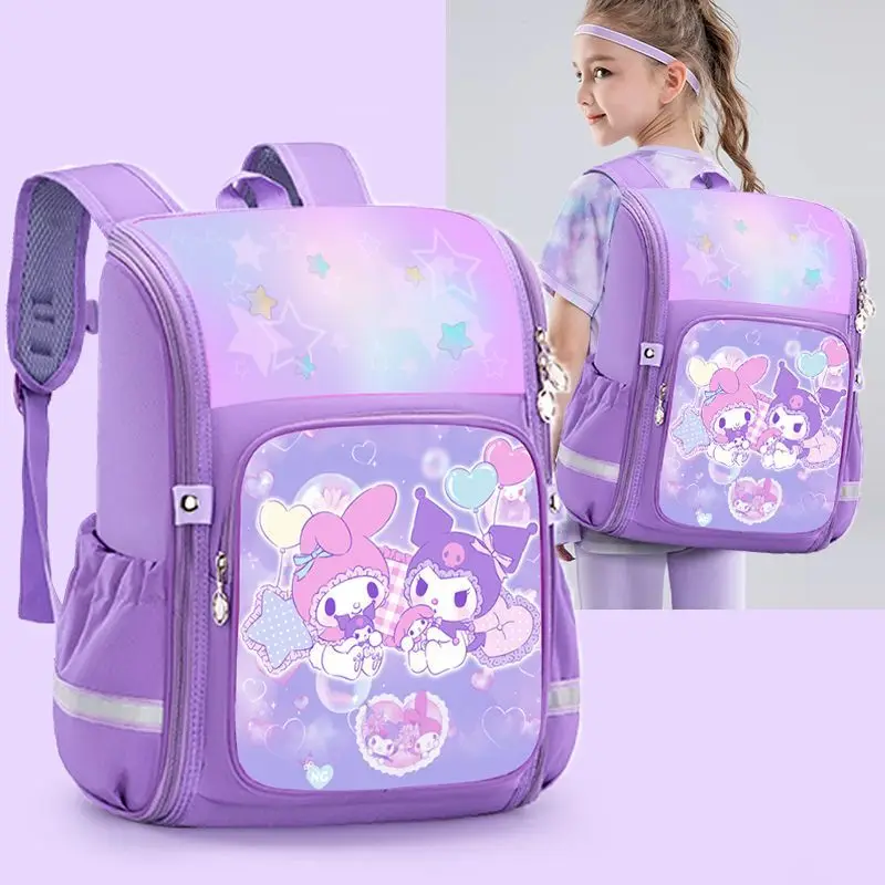 

My Melody Kuromi Anime Kawaii Sanrio Schoolbag Girly Heart Cute Cartoon Children Storage Ins Backpack Lovely Gifts for Kids