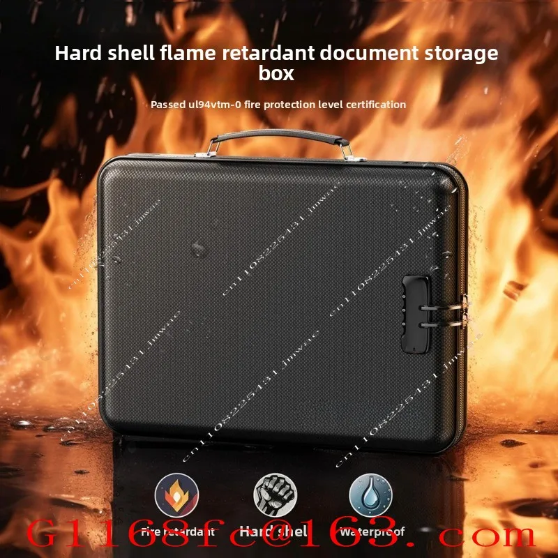 Portable ID Data Waterproof Office Combination Lock Hard Case Bag