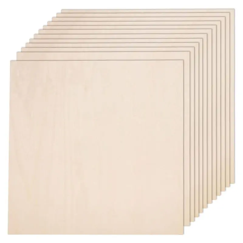 

Basswood Board,Basswood Sheet Plywood Smooth Craft Wood Board For Laser Cutting,DIY Building Model 30X30x0.3Cm