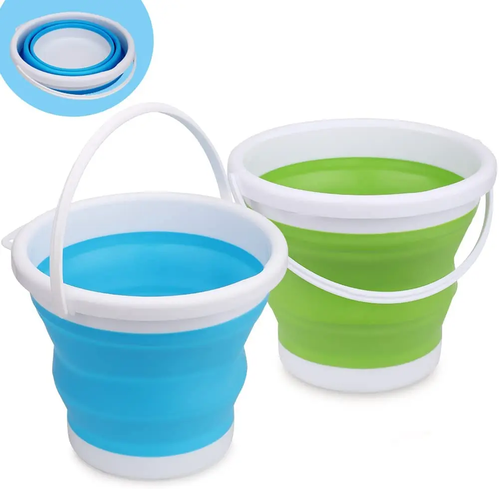Nuovo secchio pieghevole portatile retrattile in plastica per uso domestico addensato viaggio all'aperto autolavaggio pesca secchio pieghevole stoccaggio