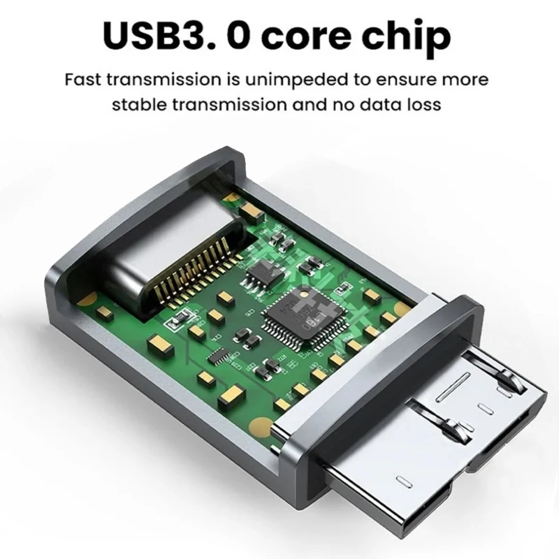 Aluminum USB C to Micro B Adapter Fast 400Mbs Data Transfer Solid & Secure Connection for Desktop/Laptop/Tablet image 4