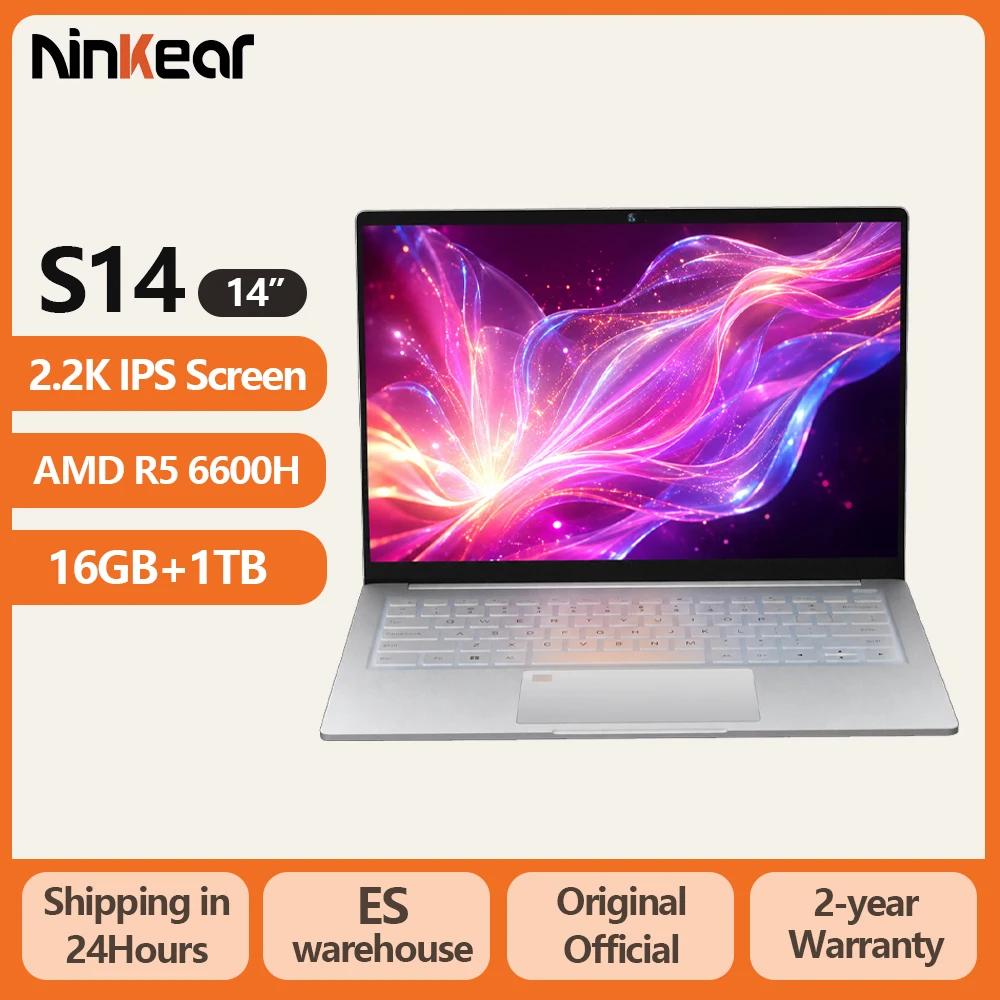 Portátil Ninkear S14 Ryzen 5 16GB 512GB