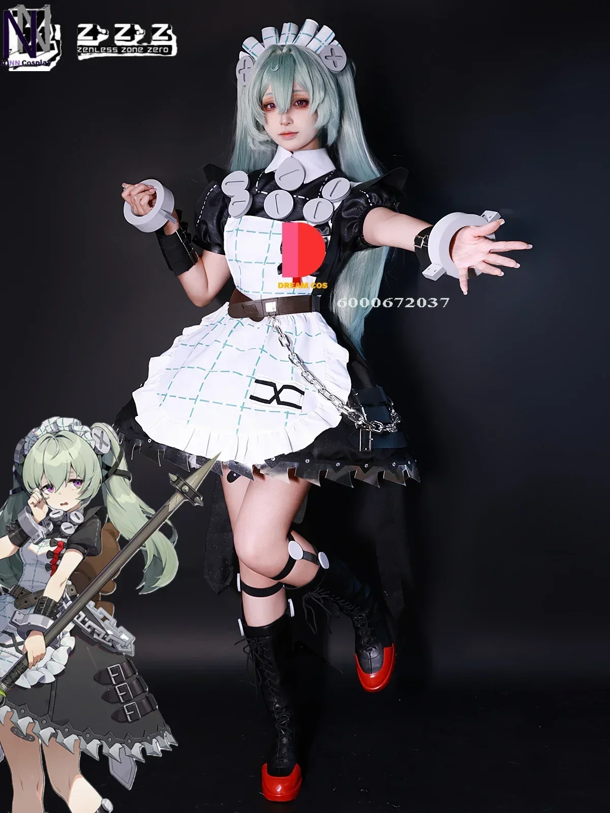 Zenless Zone Zero Game Corin Wickes Cosplay Maid Outfit Full Set High Quality Anime Costume for Halloween Party Anime Clothes