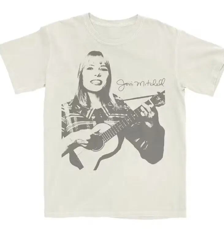 

Joni Mitchell T-Shirt, classic style unisex natural color, gift for fan TE7112