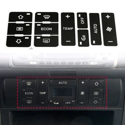 For Audi A2/ A3 8L A/C Button Repair Kit Fix Faded Ugly Car Stickers Car Air Condition Control Switch Button Repair Stickers