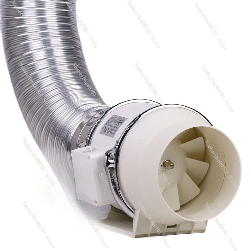 

Pipe Exhaust Fan Strong Mute Booster Exhaust Fan Household Bathroom Ventilator Kitchen Range Hood Exhaust Fan