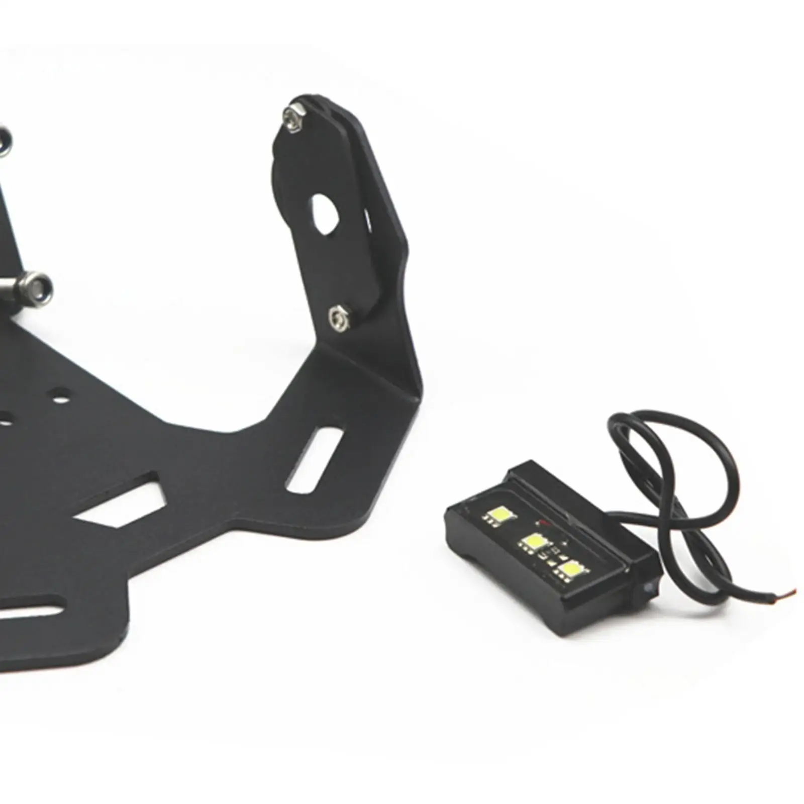 Rear Fender LED License Plate Light Holder Bracket Black-Finish Waterproof for Yamaha MT-15 2019-2020