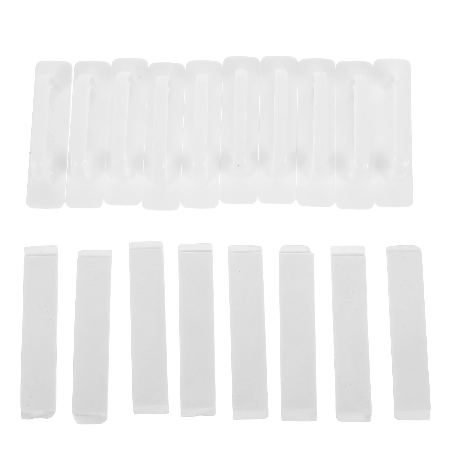 

5Pairs Self Adhesive Cabinet Handles Peel and Stick Drawer Pulls No Drill Installation for Closets Glass Doors Dressers