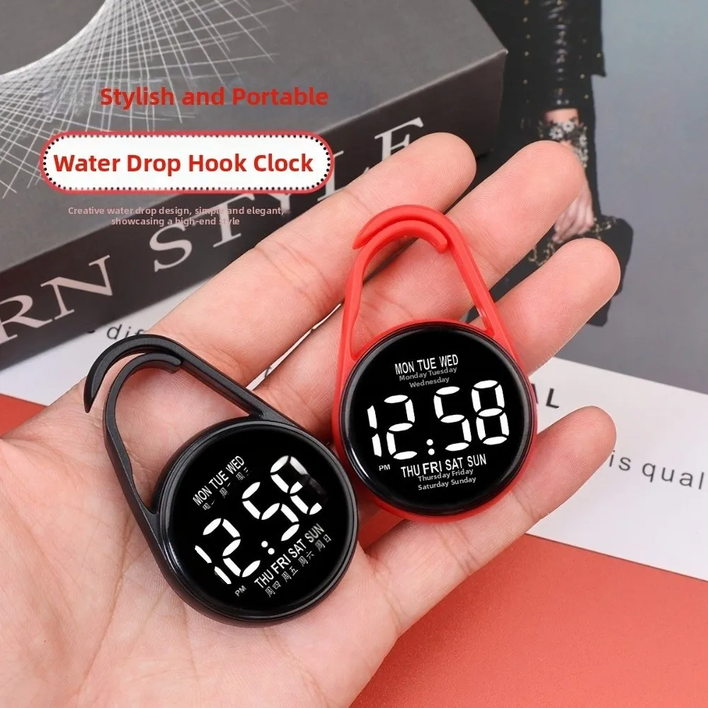LED Electronic Hanging Watch Portable Waterproof Pocket Watch Digital Display Pocket Style Luminous Pocket Watch