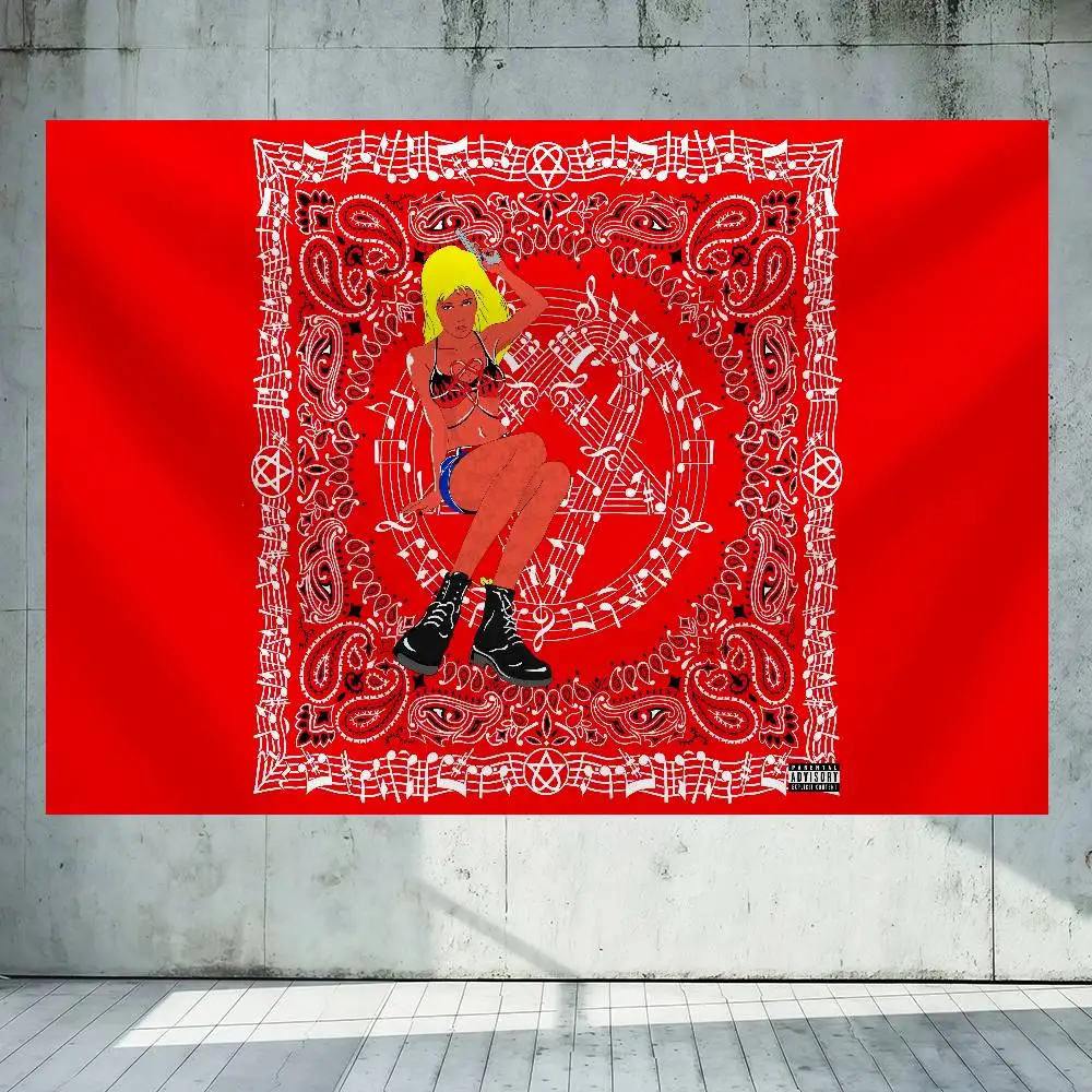 N-Nine Vicious B4EM 150x200cm 60x90cm Flag Decoration Outdoor Picnic Party Home Camping Party Art Hanging Banner